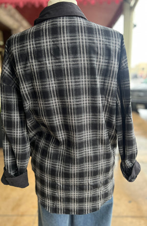 SHE & SKY - Charcoal Plaid Shacket