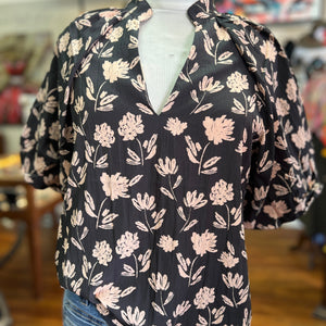 TMHL- Black Floral Print