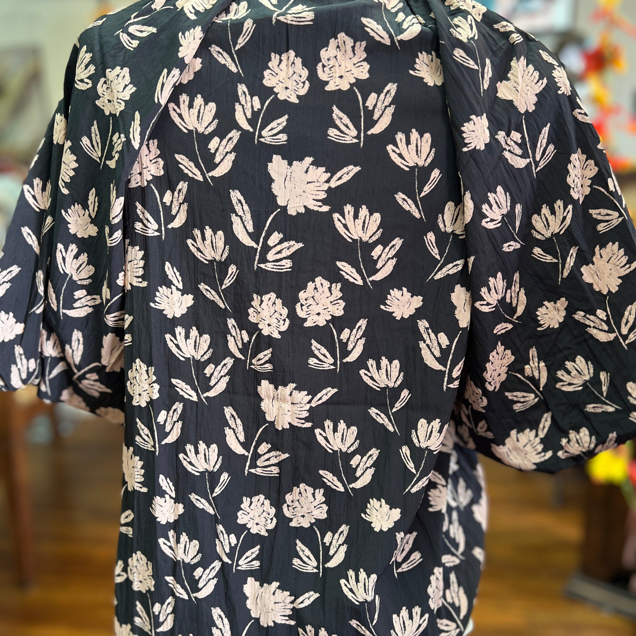 TMHL- Black Floral Print