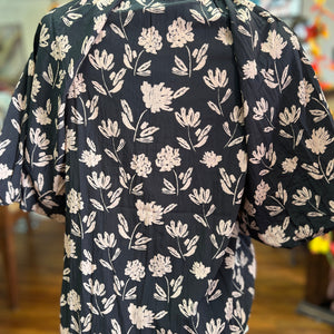 TMHL- Black Floral Print