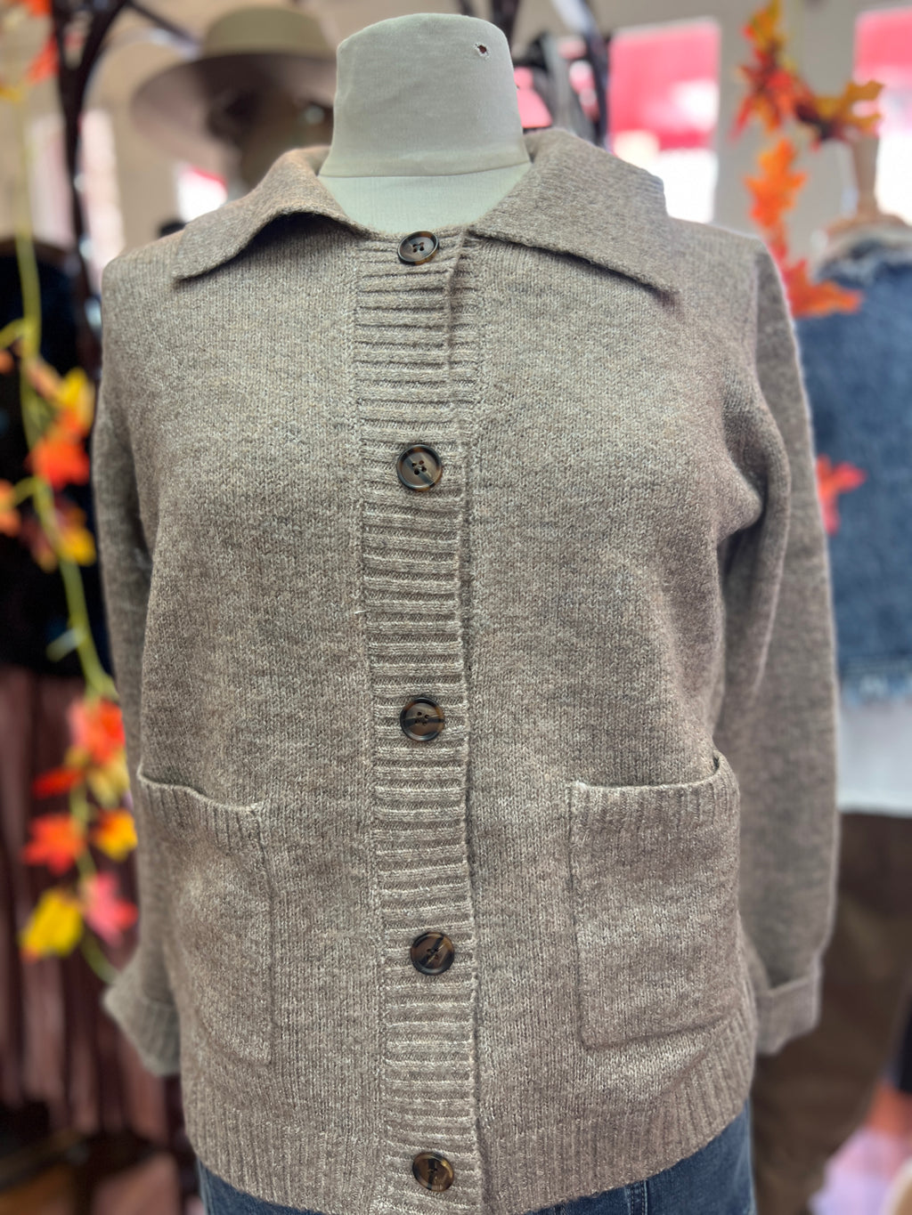RAIN + ROSE- Solid Mocha Sweater