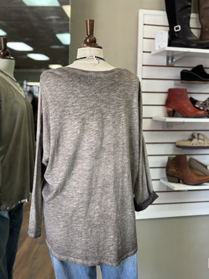 GIGI MODA - Faux Suede Clio Top - SALE ITEM