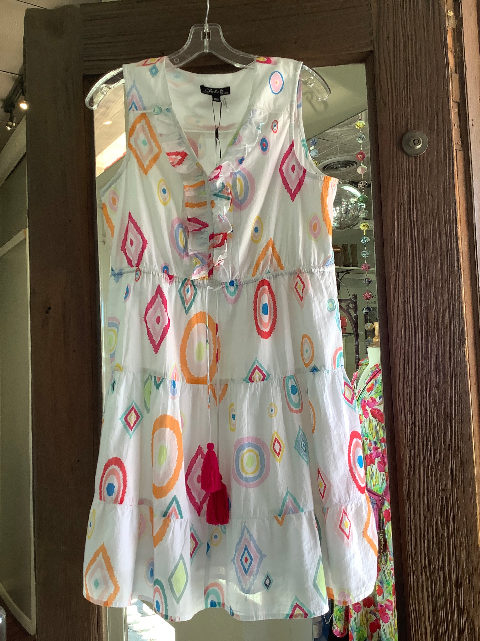 CHARLIE B - White Print Dress