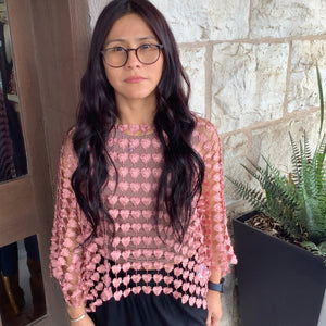 CHARLIE B - Light Pink Embroidery Top