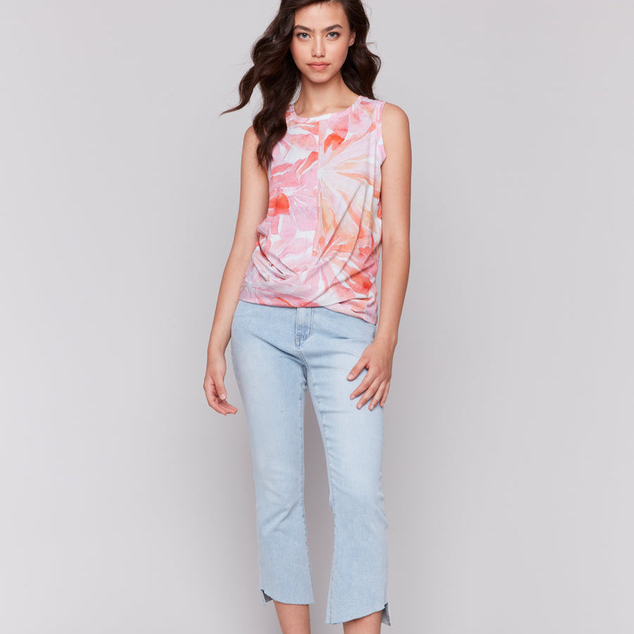 CHARLIE B - Begonia Print Top