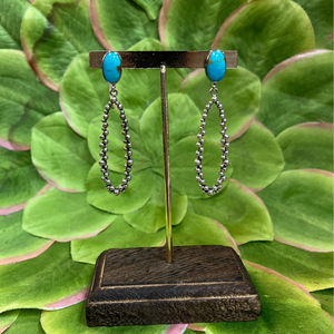 Turquoise and Sterling Silver Earrings