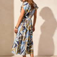 TRIBAL - Loden Print Dress