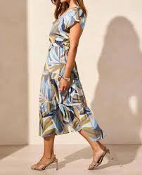 TRIBAL - Loden Print Dress