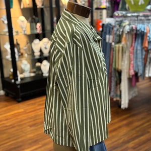 APNY- Olive/White Striped Top