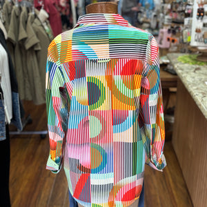 APNY- Brite Orange Multicolored Top