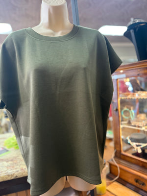 SHE SKY - Olive Top Blouse
