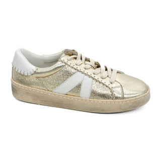 HEY GIRL BY CORKYS - Metallic Gold Tennis Shoes