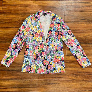 CARRE NOIR Woven Blazer/Jacket - Multi-colored Floral
