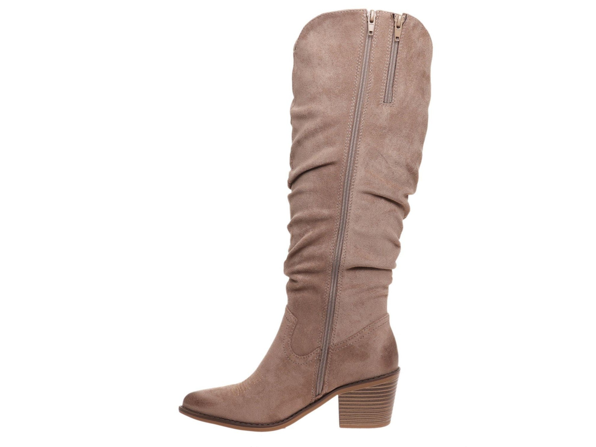 PIERRE DUMAS - Tall Taupe Boots