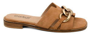 Hey Girl by Corkys - Footwear Off The Chain Sandals in Cognac