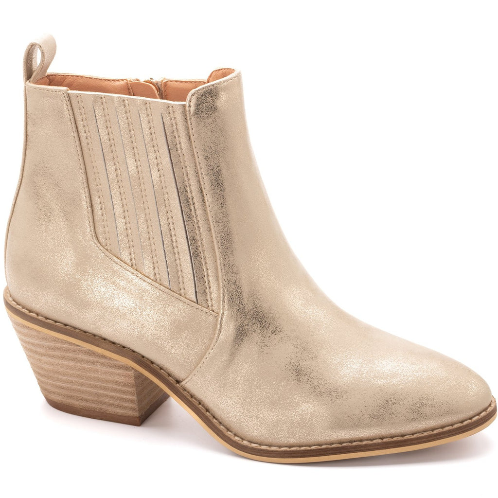 CORKYS Gold Metallic Potion Ankle Boot
