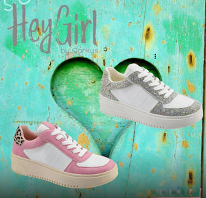 Hey Girl! By Corkys - Pregame Sneaker in Clear