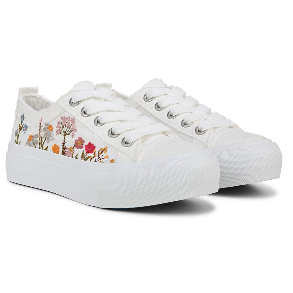 BLOWFISH MALIBU Sadie-Sun Embroidered Platform Sneaker - Cream